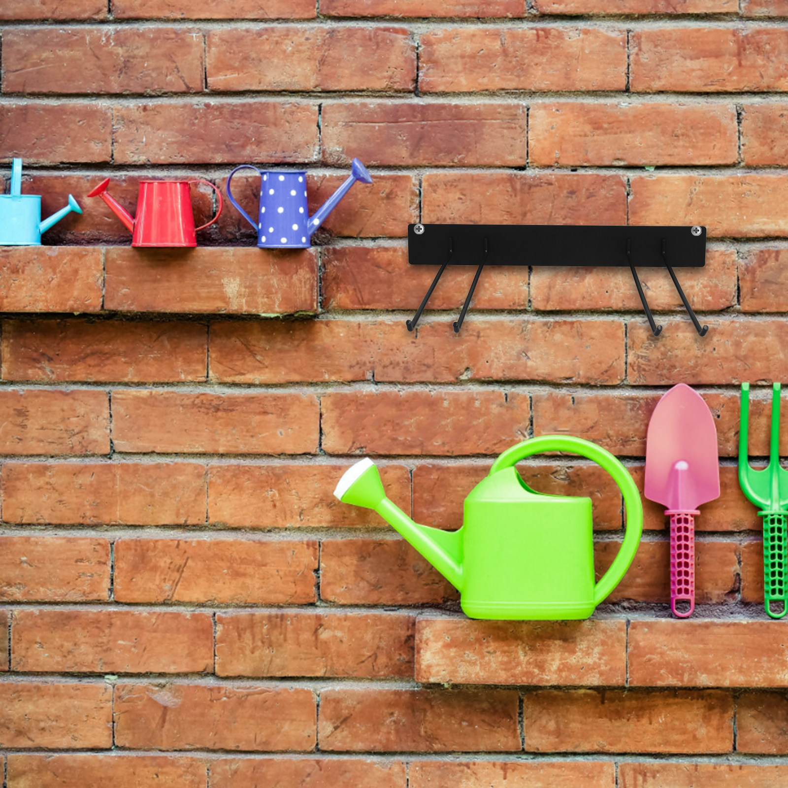 Gardening Tools Organizer - Sturdy Iron Wall Mount Tool Organizer