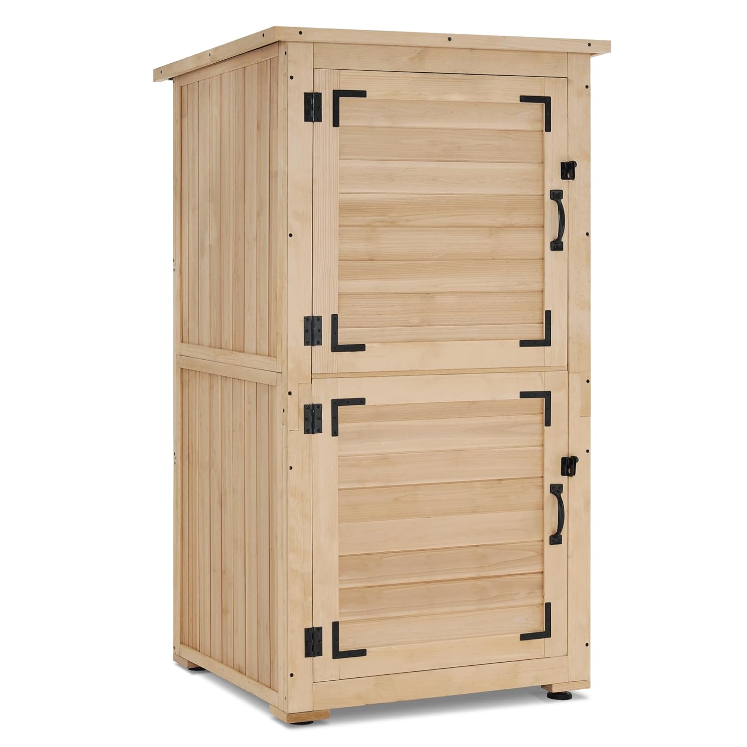 Gardening Tool - 30in Deep Wood Outdoor Storage Cabinet