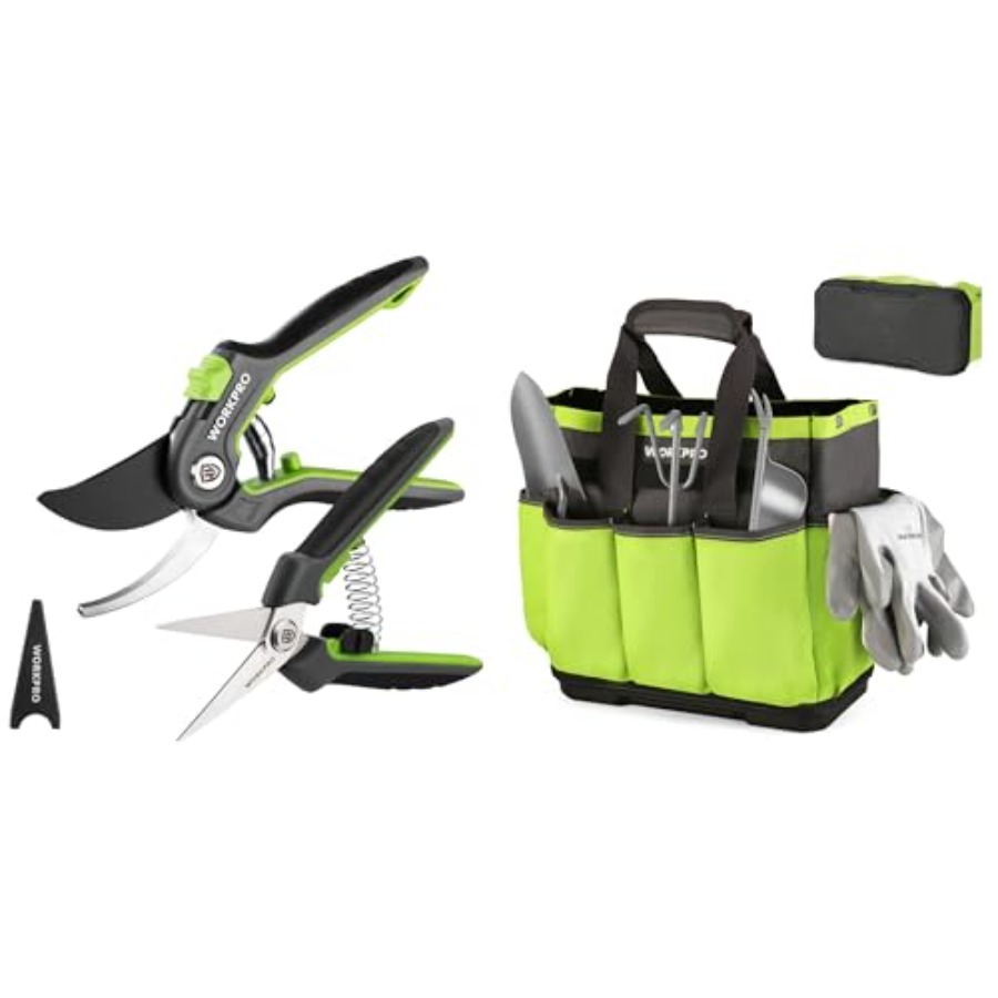 Gardening Tools And Uses - Garden Pruning Shears and Tool Bag