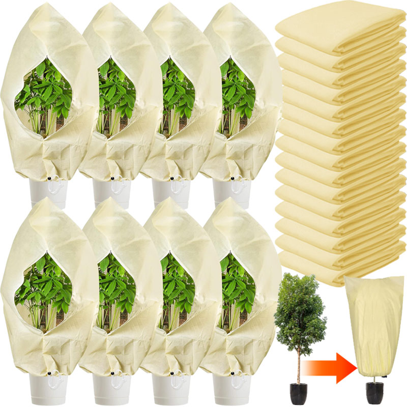 Outdoor Planting Bag - Plant Freeze Protection Bag with Zipper
