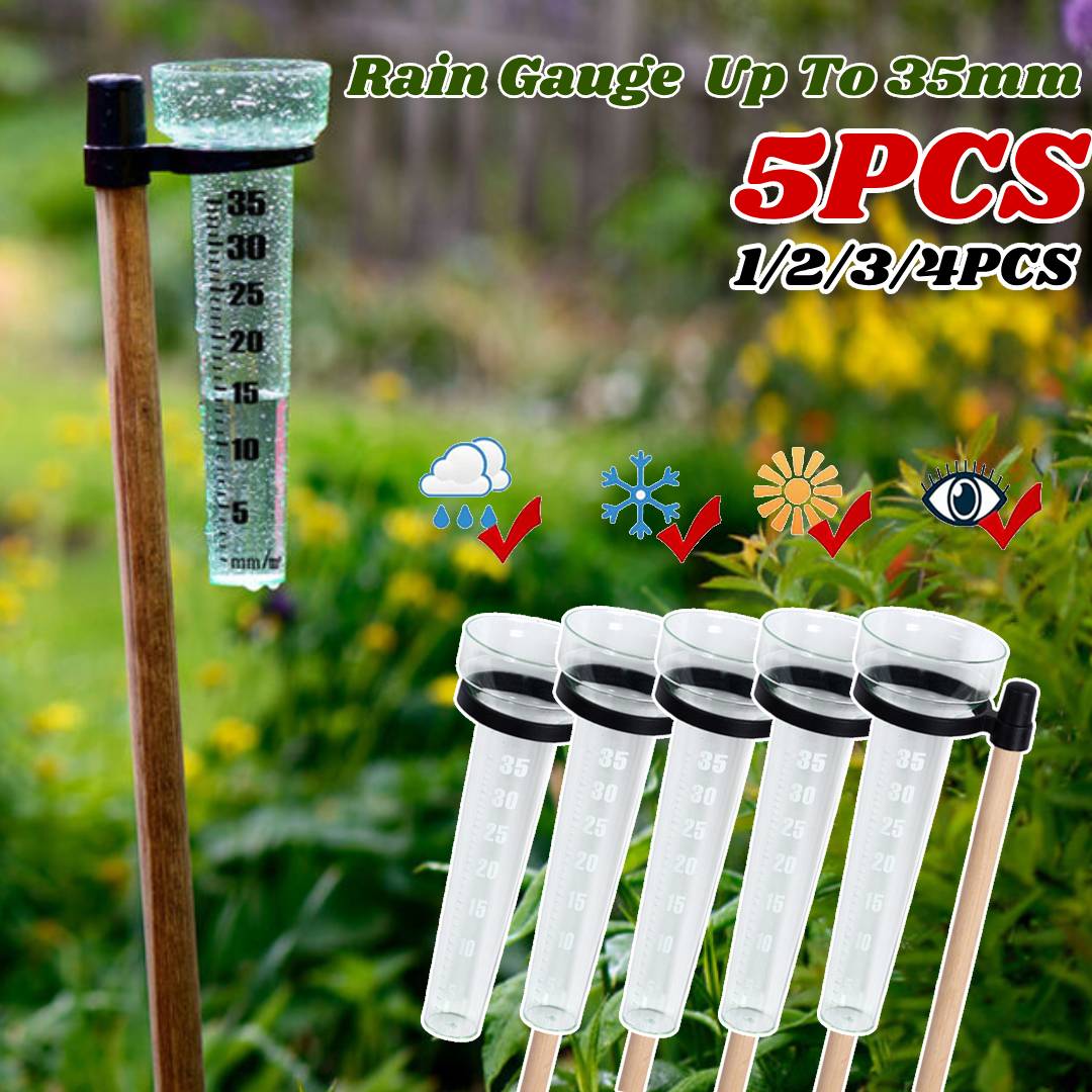 Gardening Tools Water - Portable Polystyrene Rain Gauge Measurement Tool