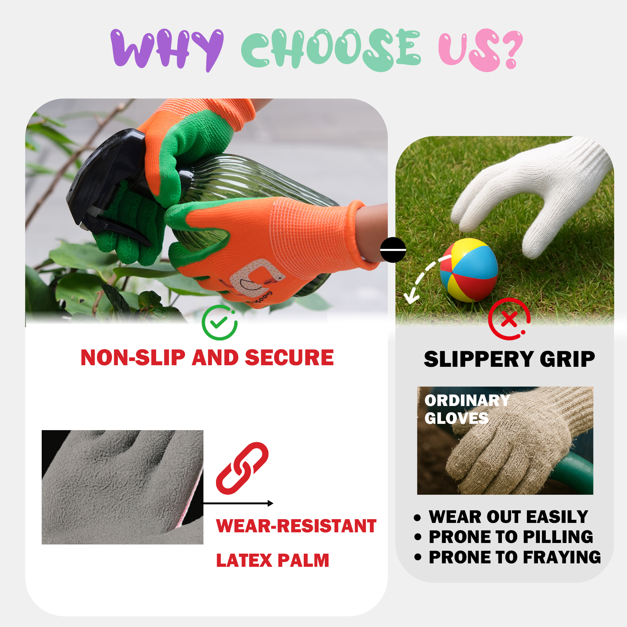 4 Pairs Kids Gardening Gloves  - Gardening Tools Kids Set のレビューと価格