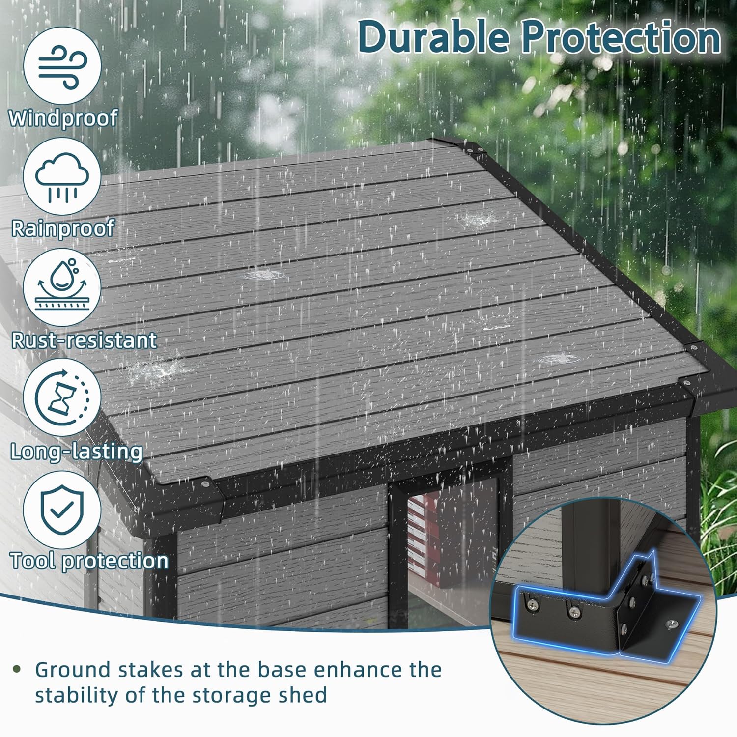 6X4 FT Outdoor Shed, Plastic S - Gardening Tool のレビューと価格