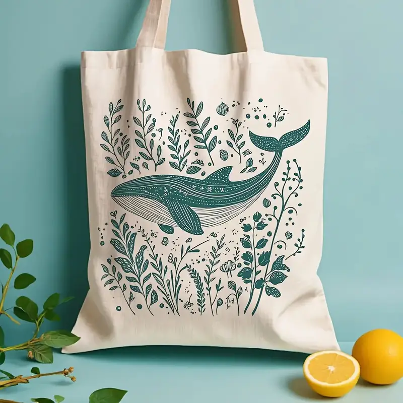 Green Line Floral Whale Canvas - Outdoor Planting Bag のレビューと価格