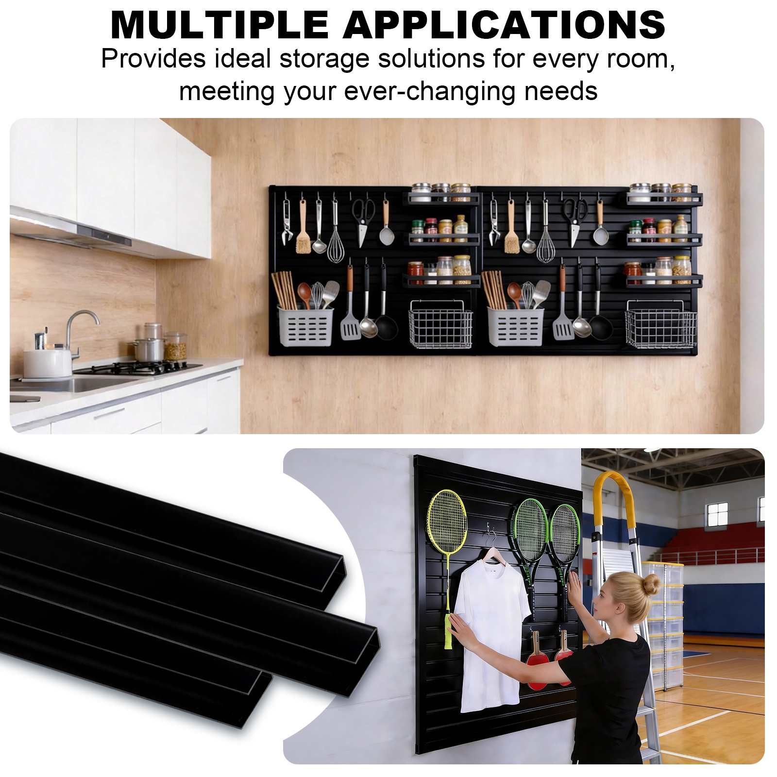 2Pcs PVC Slatwall Panels 4x8 F - Gardening Tools Organizer のレビューと価格