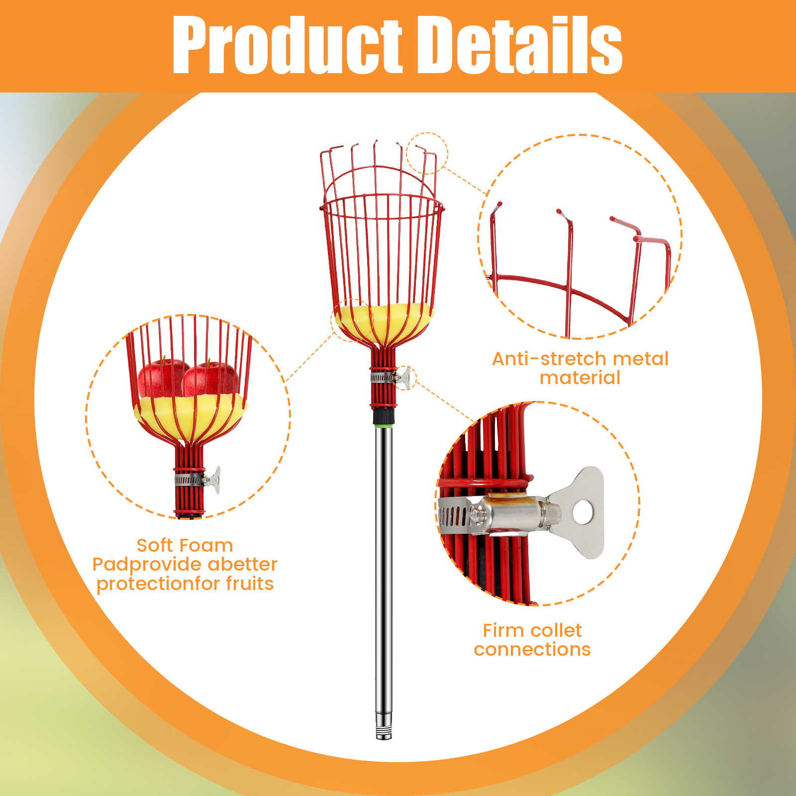 Deep Basket Fruit Picker Catch - Gardening Tools For Women のレビューと価格