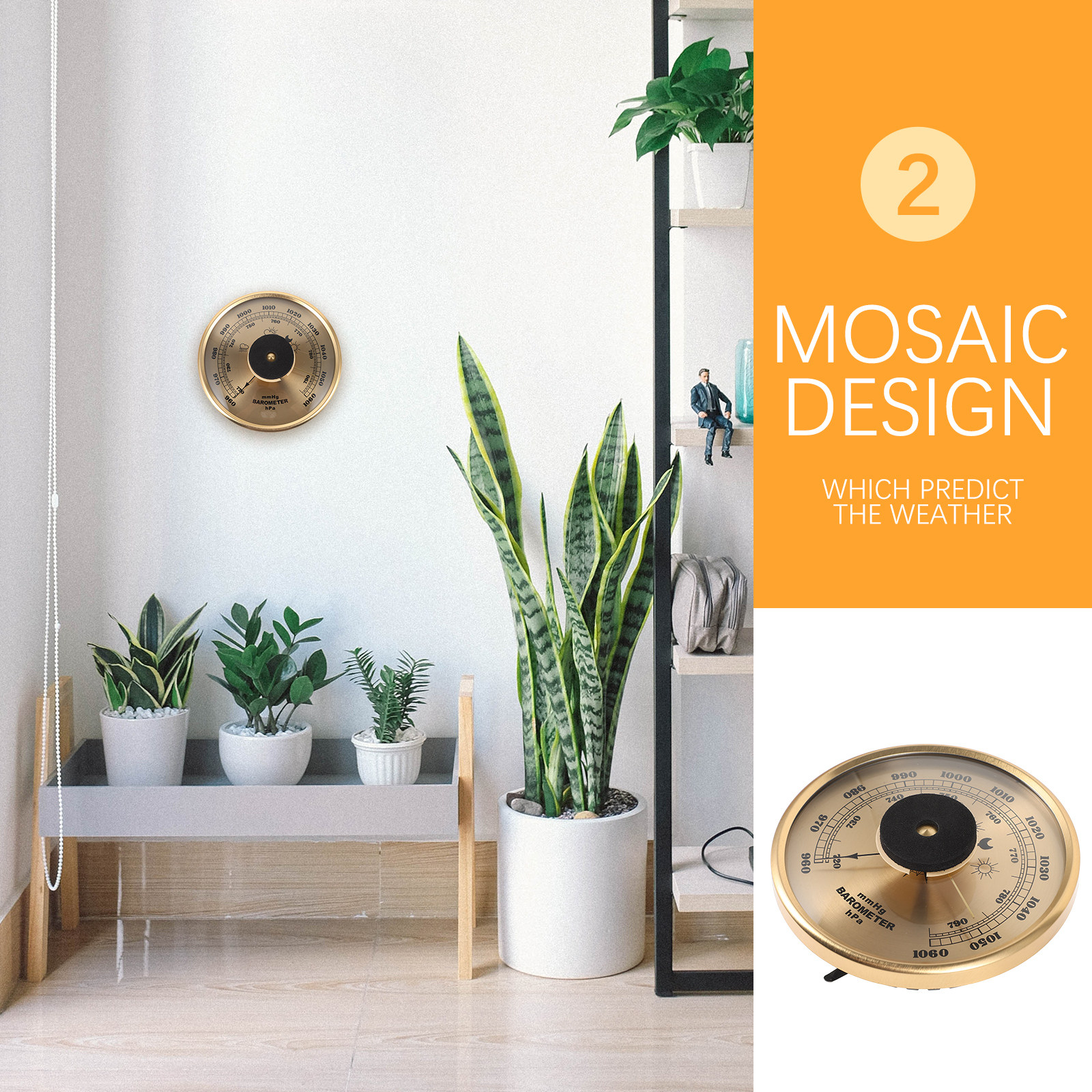 Insert Dial Barometer Indoor H - Gardening Tools For Home のレビューと価格