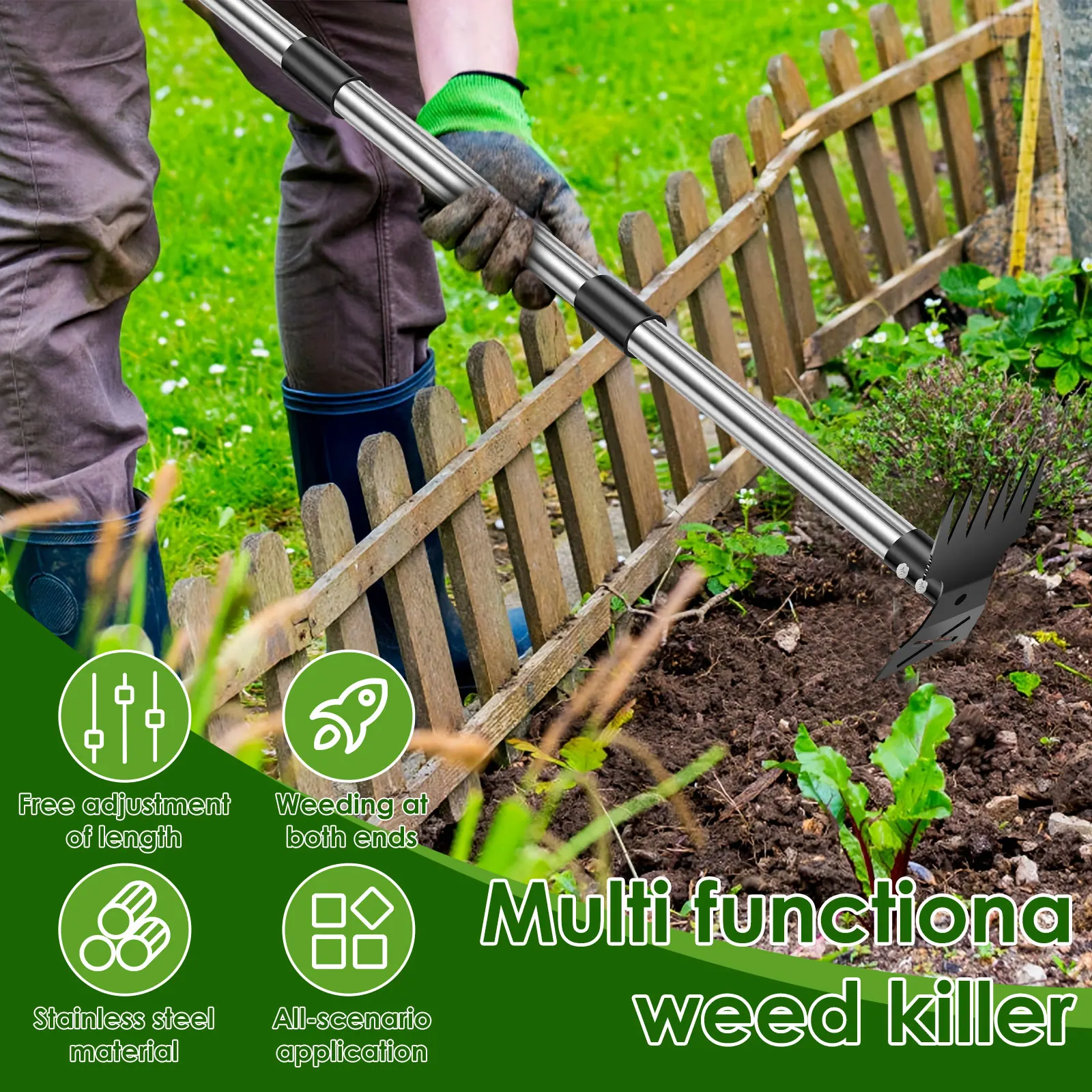 Garden Thatch Rake Stainless S - Gardening Tools To Remove Weeds のレビューと価格