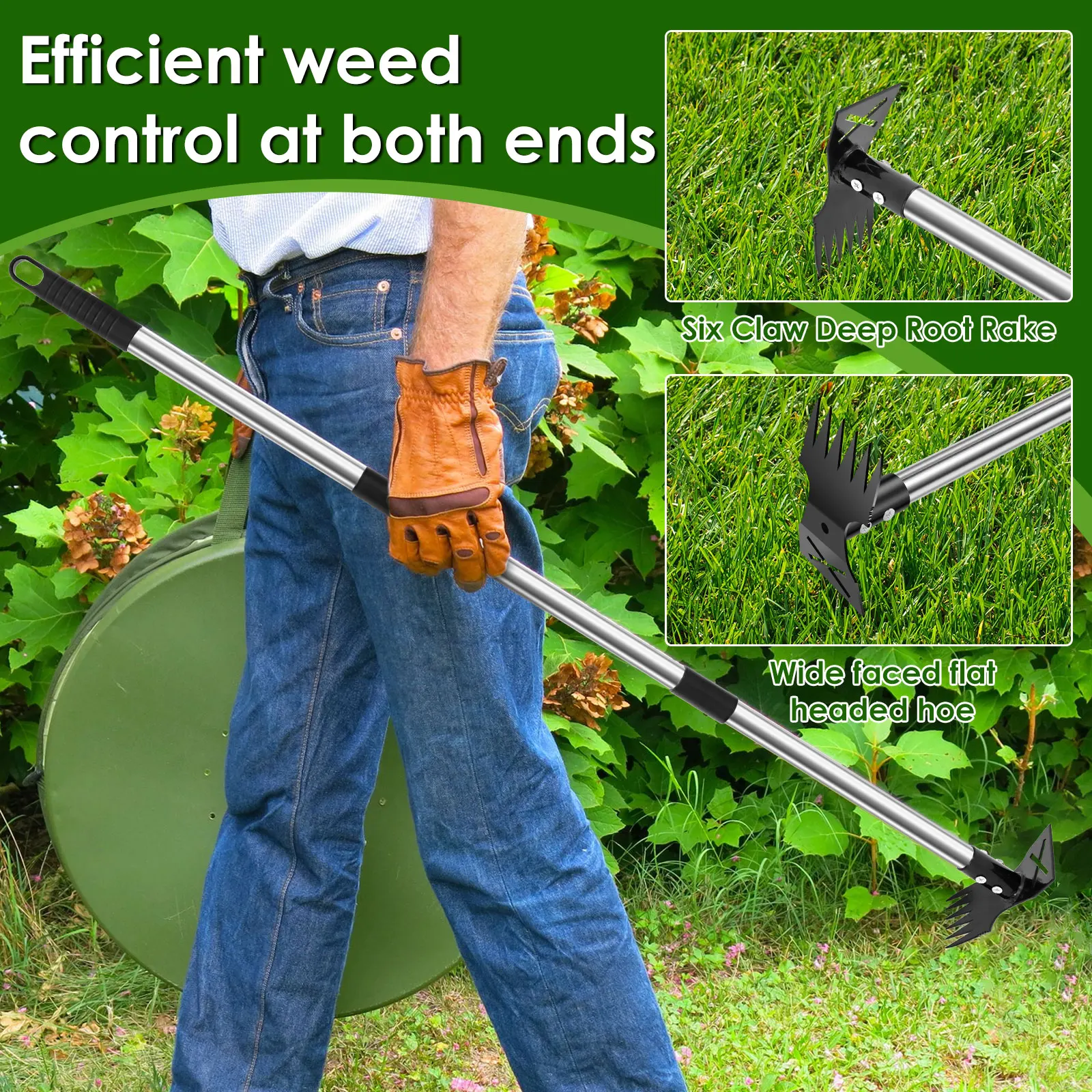 Garden Thatch Rake Stainless S - Gardening Tools To Remove Weeds のレビューと価格