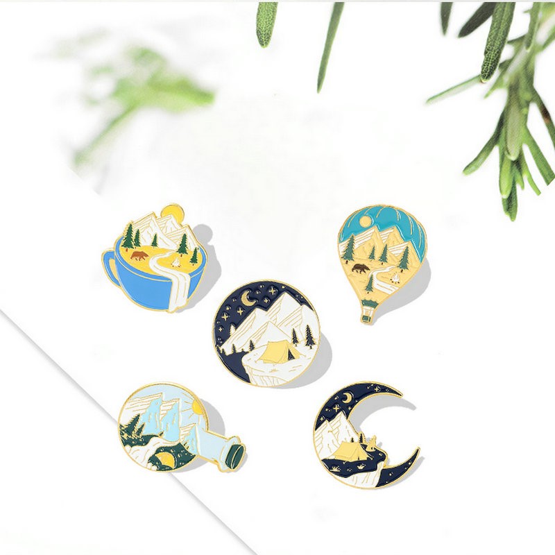 Camping Adventure Enamel Pins  - Outdoor Planting Bag のレビューと価格