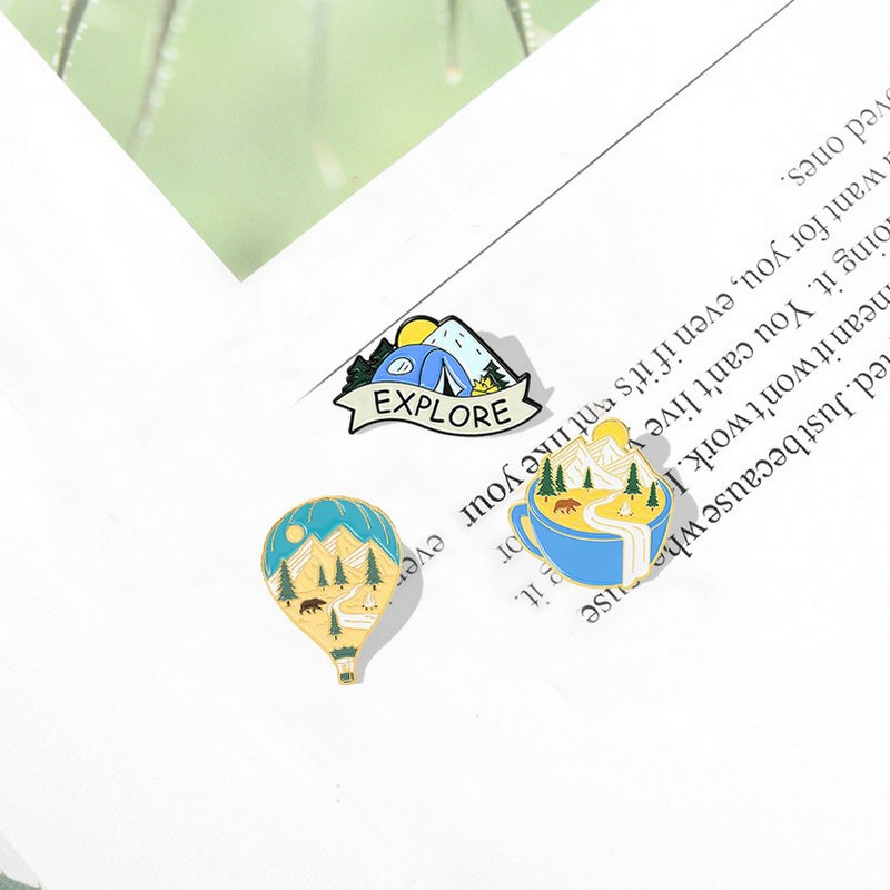 Camping Adventure Enamel Pins  - Outdoor Planting Bag のレビューと価格