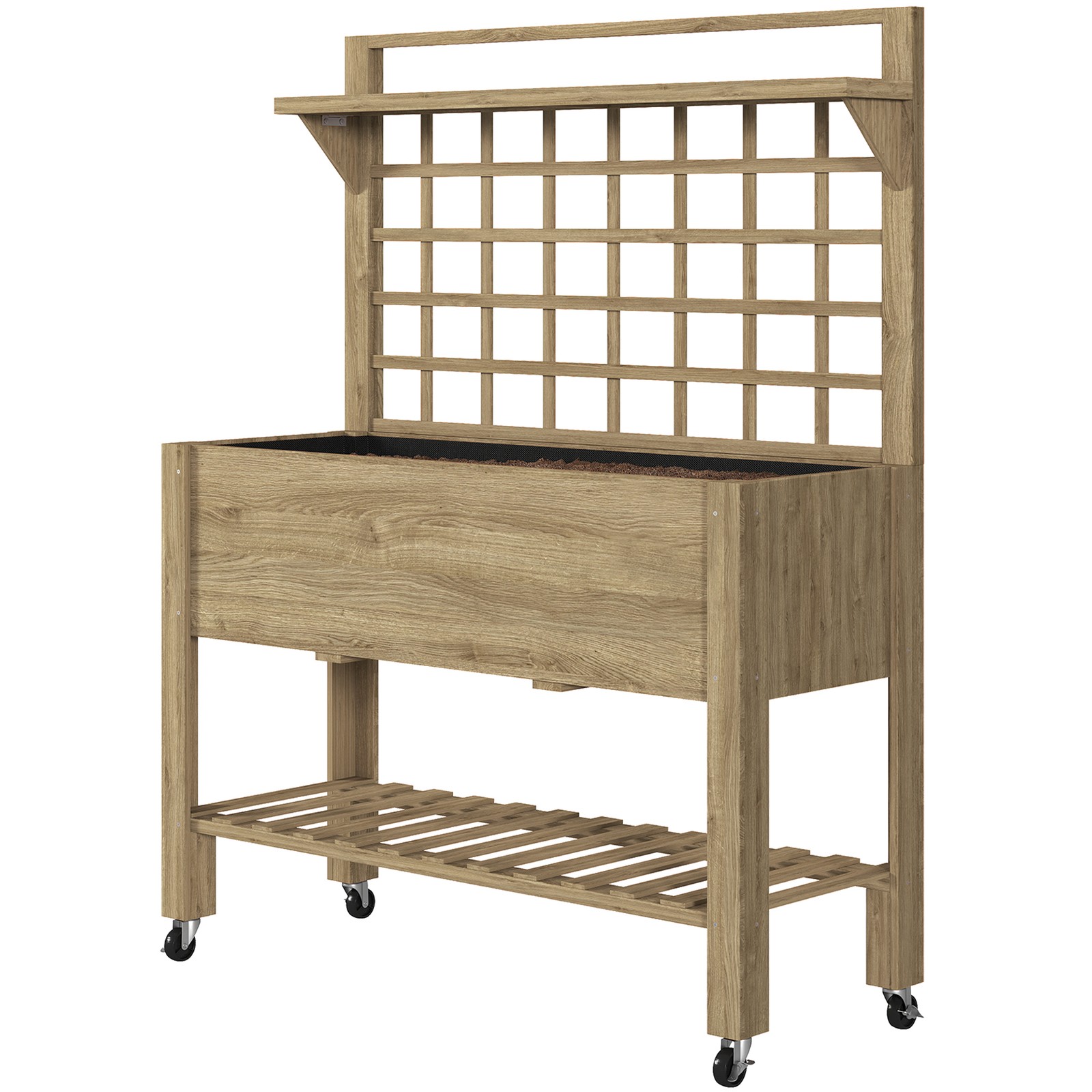 Outdoor Wooden Elevated Growin - Grow Bags のレビューと価格