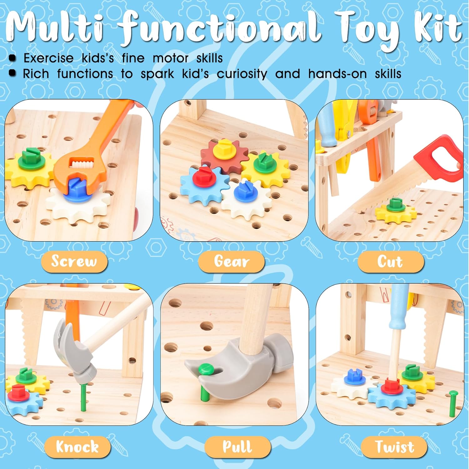 Wooden Tool Bench for Kids,Mon - Gardening Tools Kids Set のレビューと価格