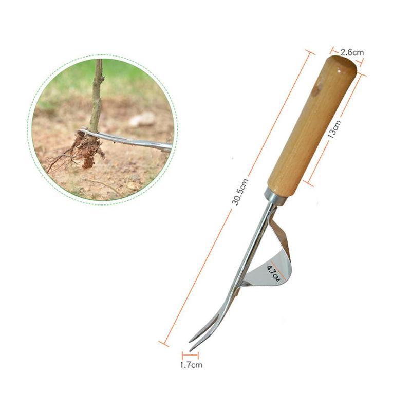Steel Root Extractor Wooden Ha - Gardening Tools To Remove Weeds のレビューと価格