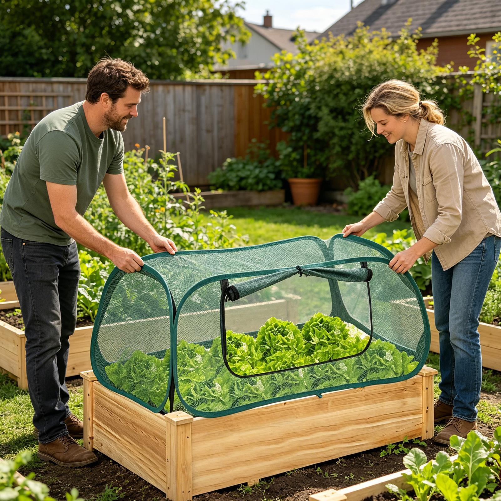 Popup Garden Mesh Plant Cover  - Grow Bags のレビューと価格