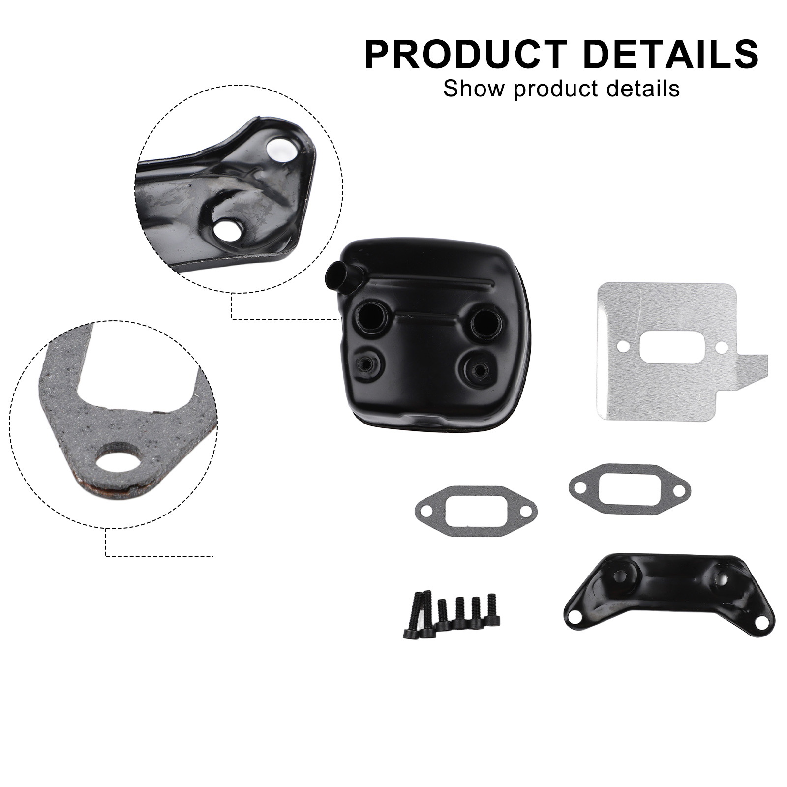 Chainsaw Exhaust Muffler Brack - Gardening Tools Kit For Sale のレビューと価格