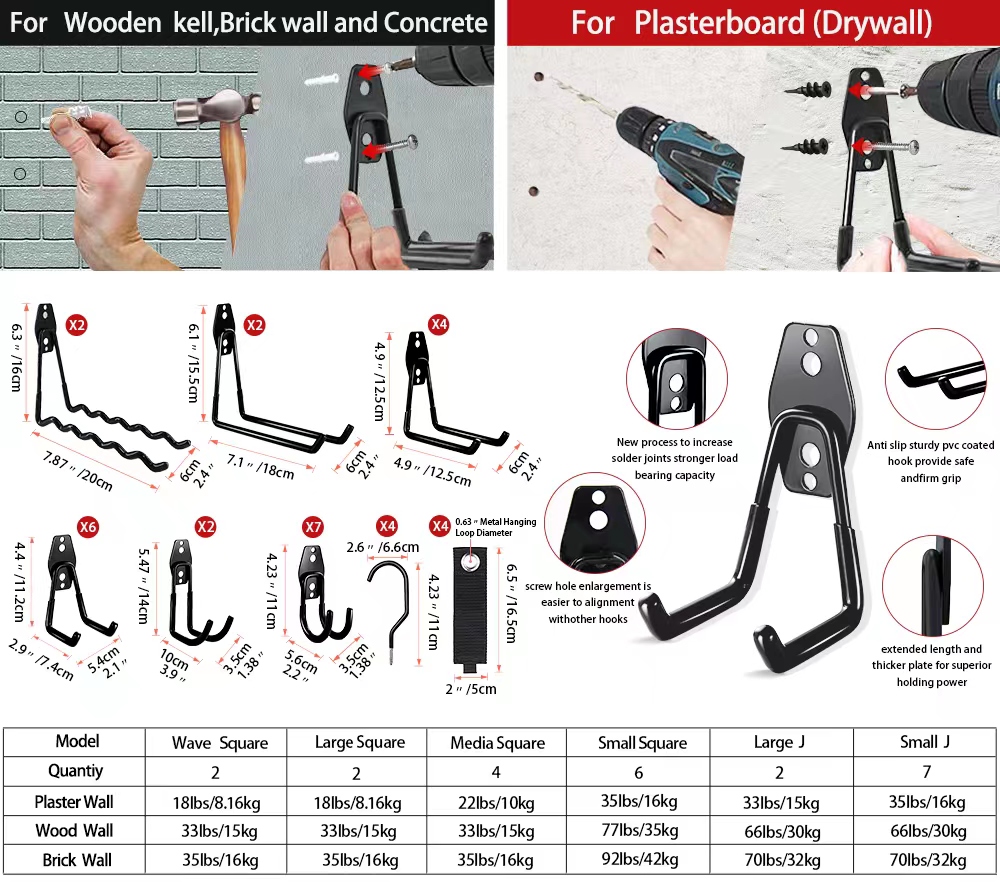 Heavy Duty Metal Hook Garage O - Gardening Tools Organizer のレビューと価格