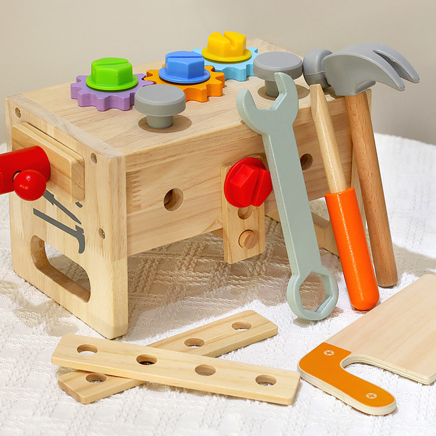 Kids Tool Bench Wooden Set Toy - Gardening Tools Kids Set のレビューと価格