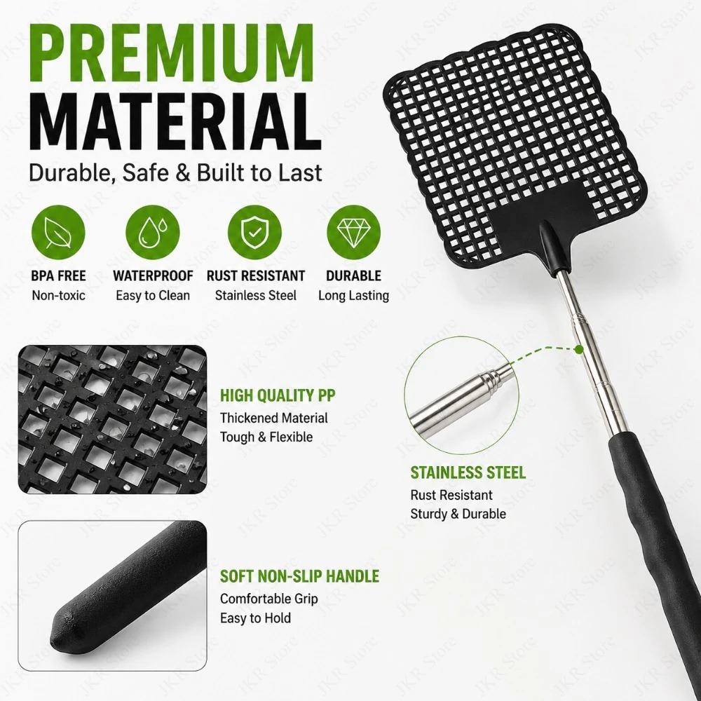 Black Fly Swatter 1/2/5 Pack S - Gardening Tools And Uses のレビューと価格