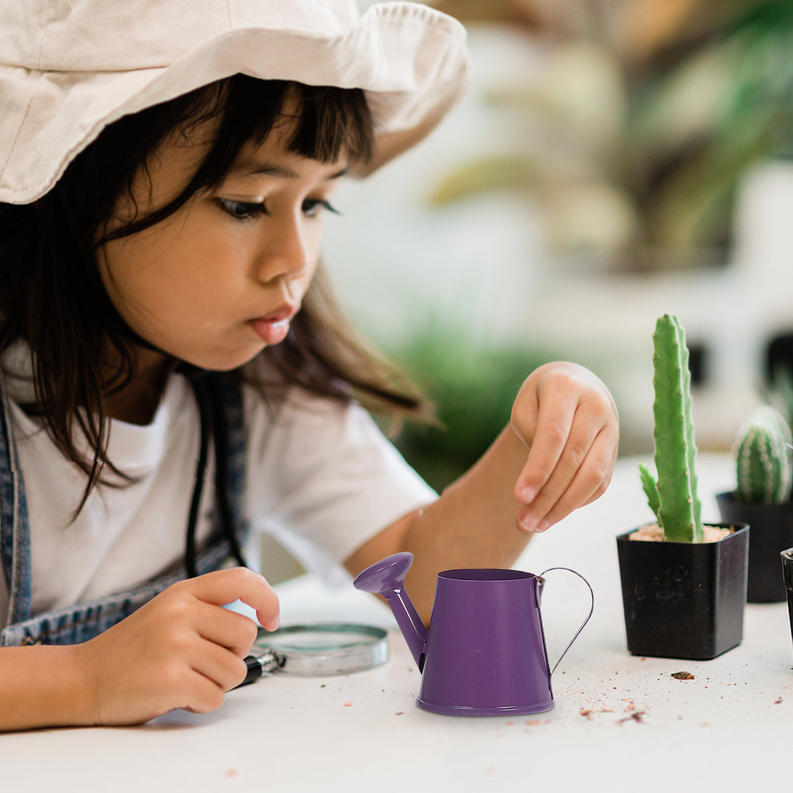 4Pcs Colored Iron Mini Waterin - Gardening Tools Kids Set のレビューと価格