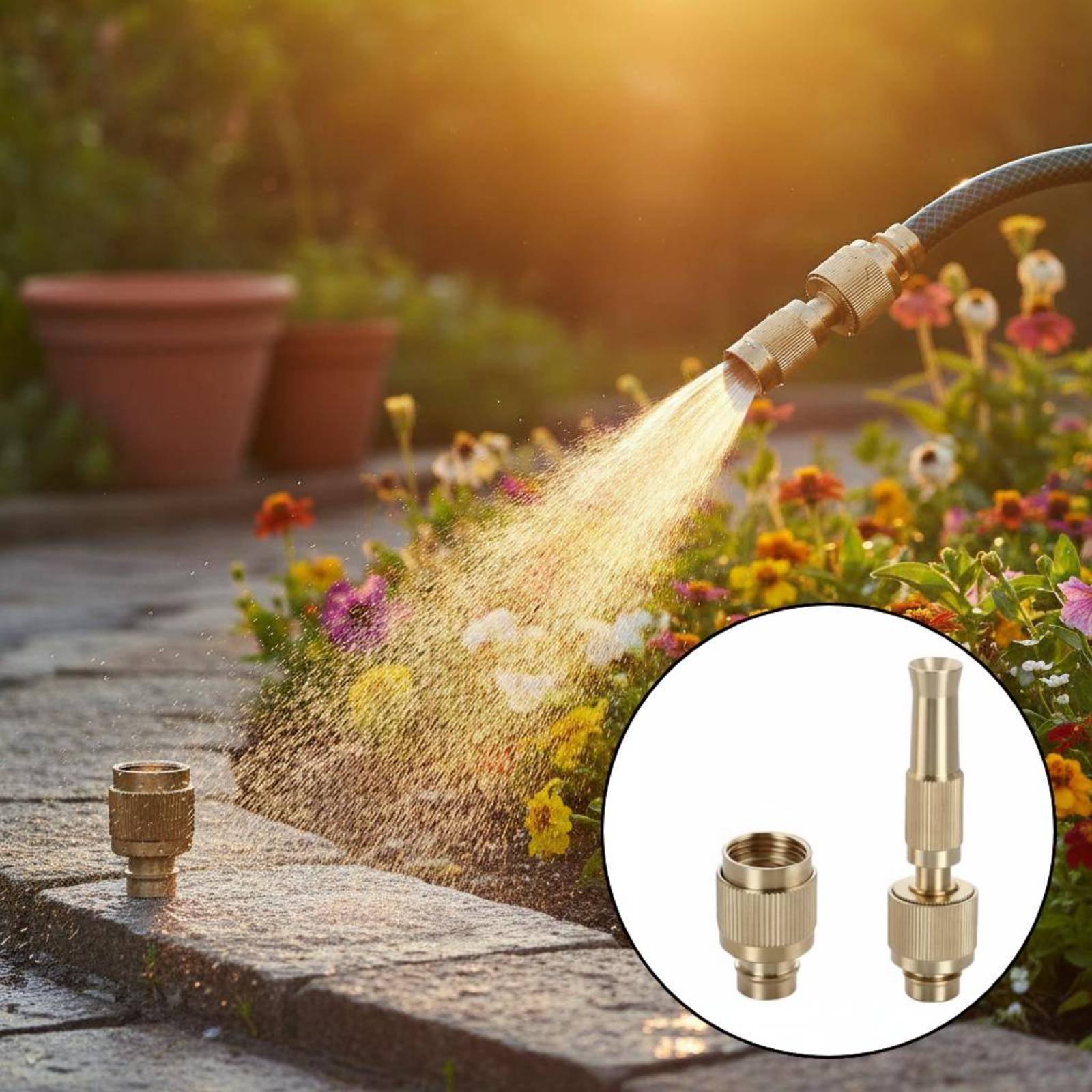 Brass Water Universal Connecto - Gardening Tools Water のレビューと価格