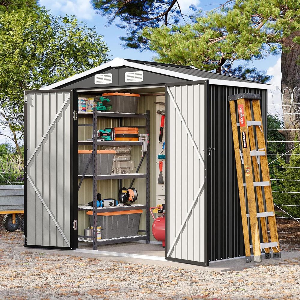 6x4 Outdoor Storage Shed, Meta - Gardening Tool のレビューと価格
