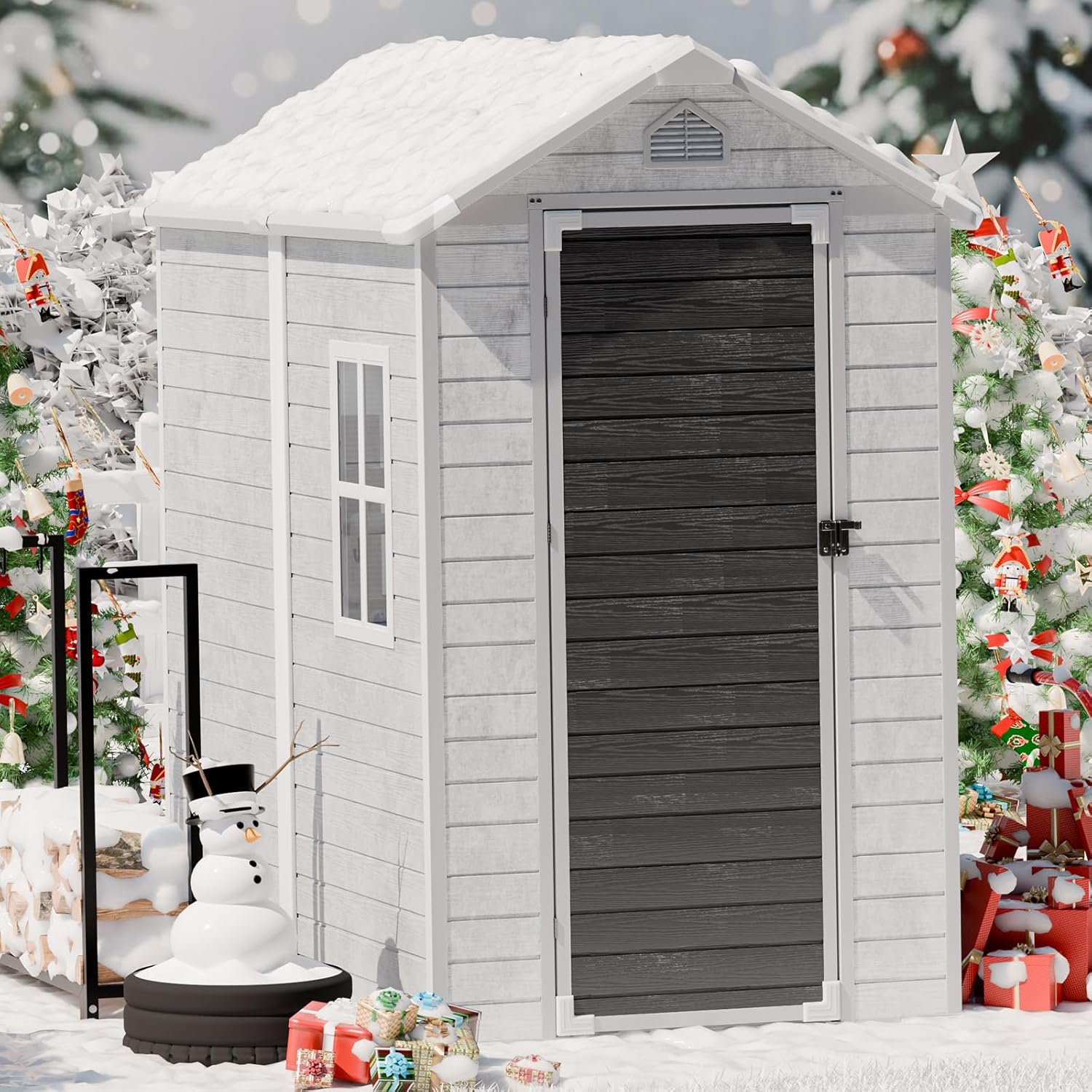 4x6 FT Plastic Storage Shed Wa - Gardening Tool のレビューと価格
