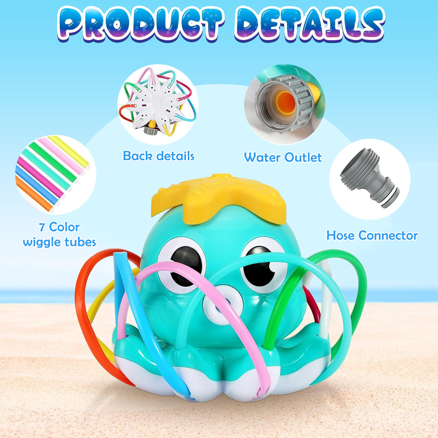 Octopus Sprinkler Water Spray  - Gardening Tools Kids Set のレビューと価格