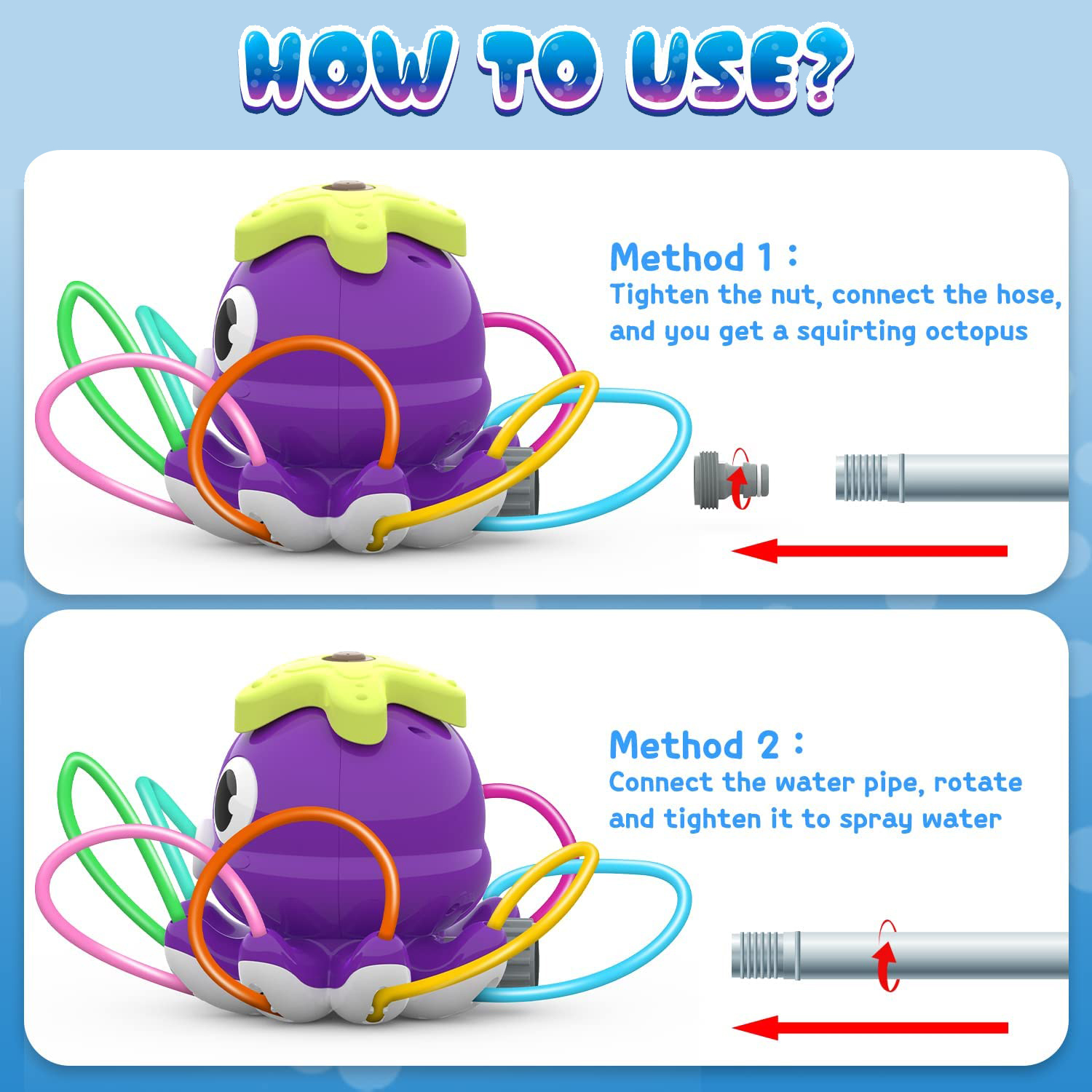 Octopus Sprinkler Water Spray  - Gardening Tools Kids Set のレビューと価格