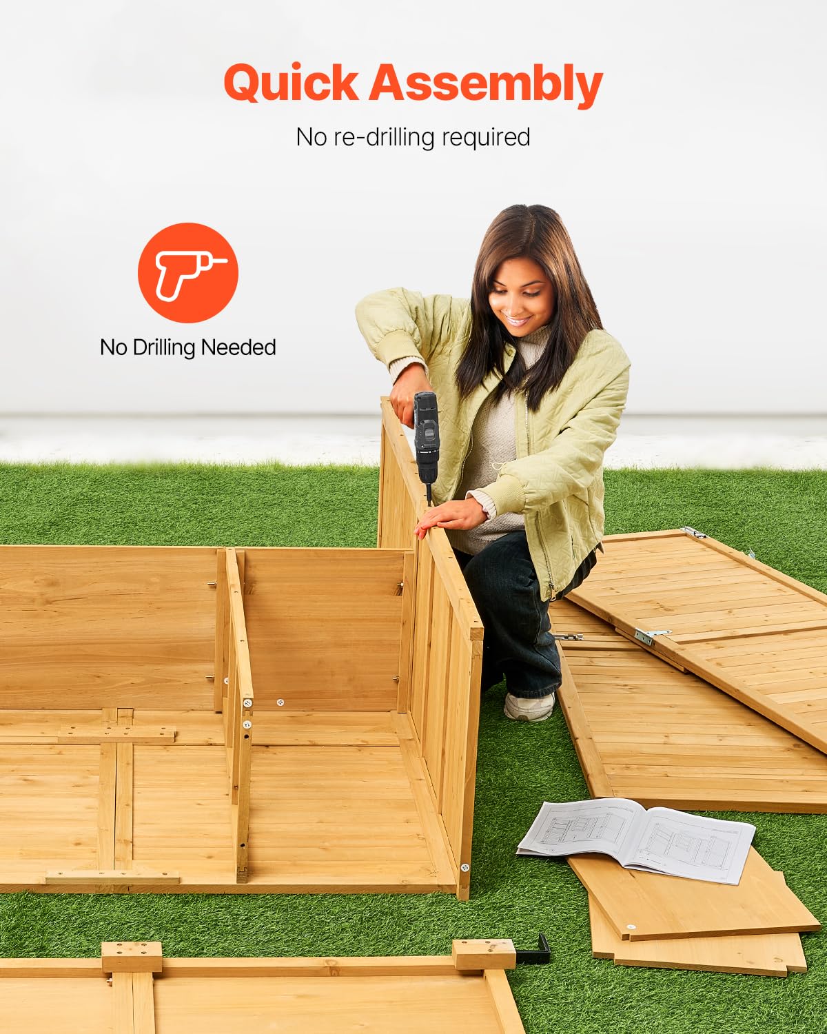 Large Wooden Outdoor Storage S - Gardening Tool のレビューと価格