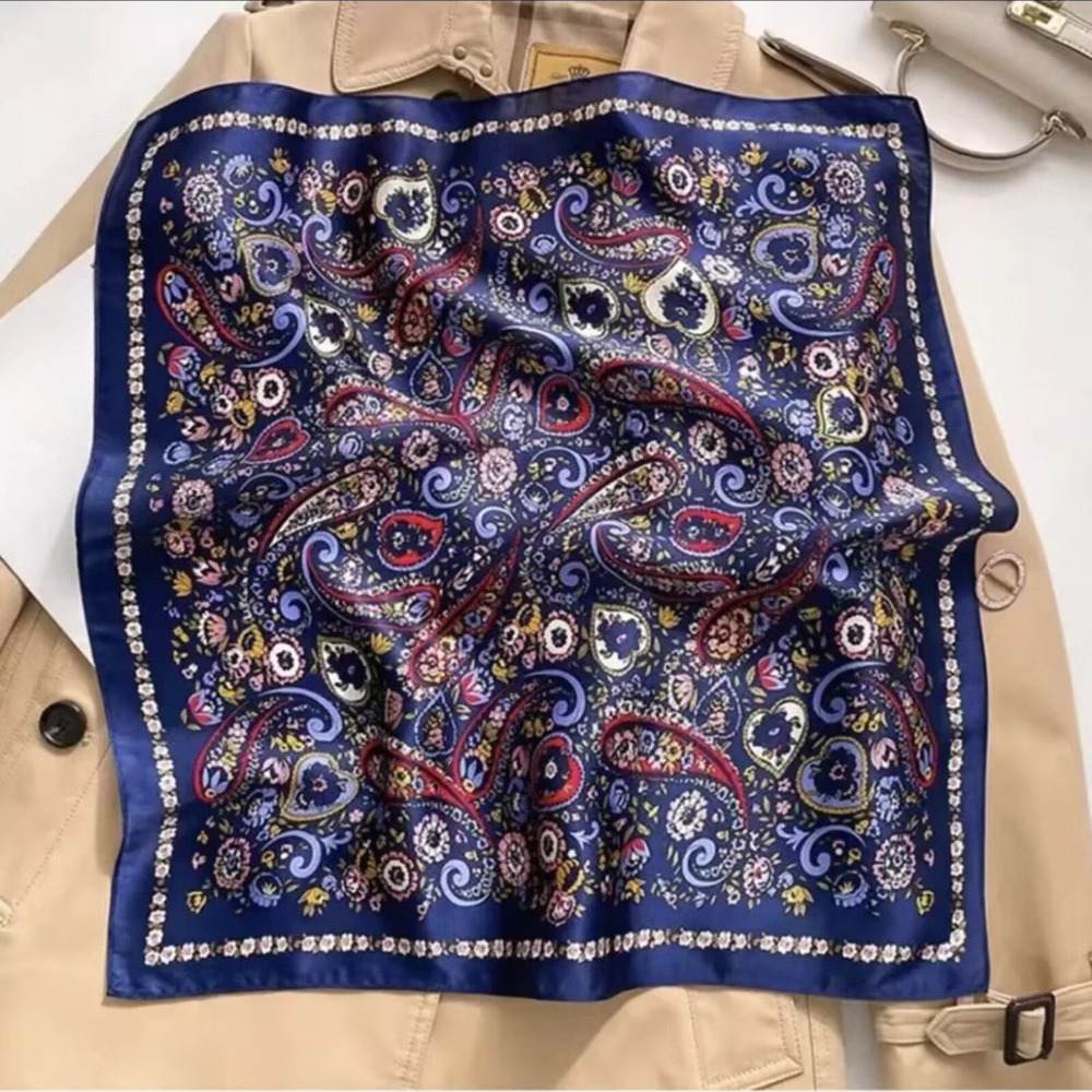 52cm Cashew Flower Silk Scarf  - Outdoor Planting Bag のレビューと価格