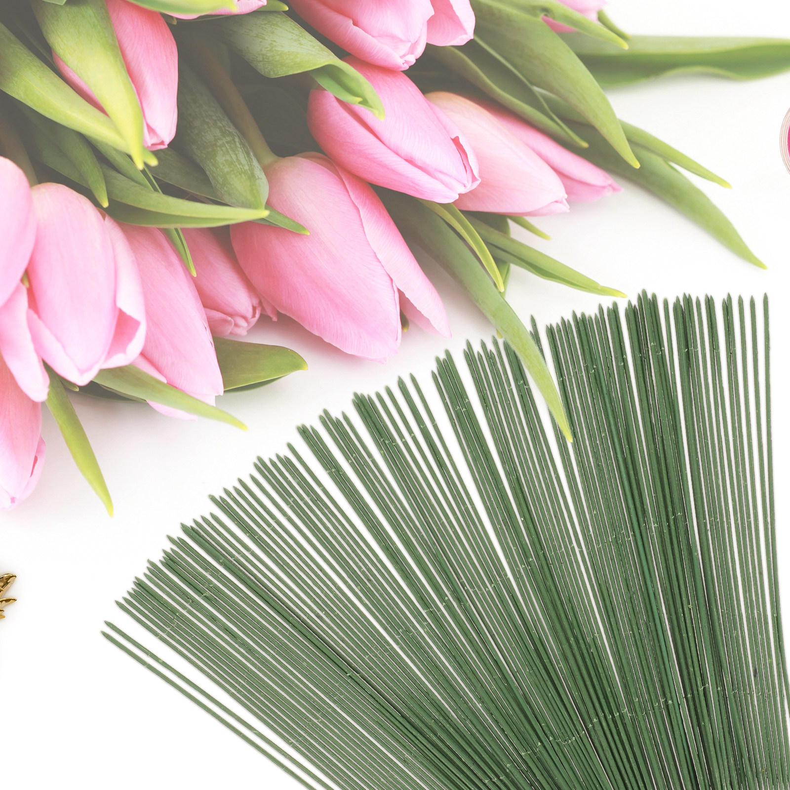 100Pcs Artificial Flower Stems - Gardening Tools For Home のレビューと価格