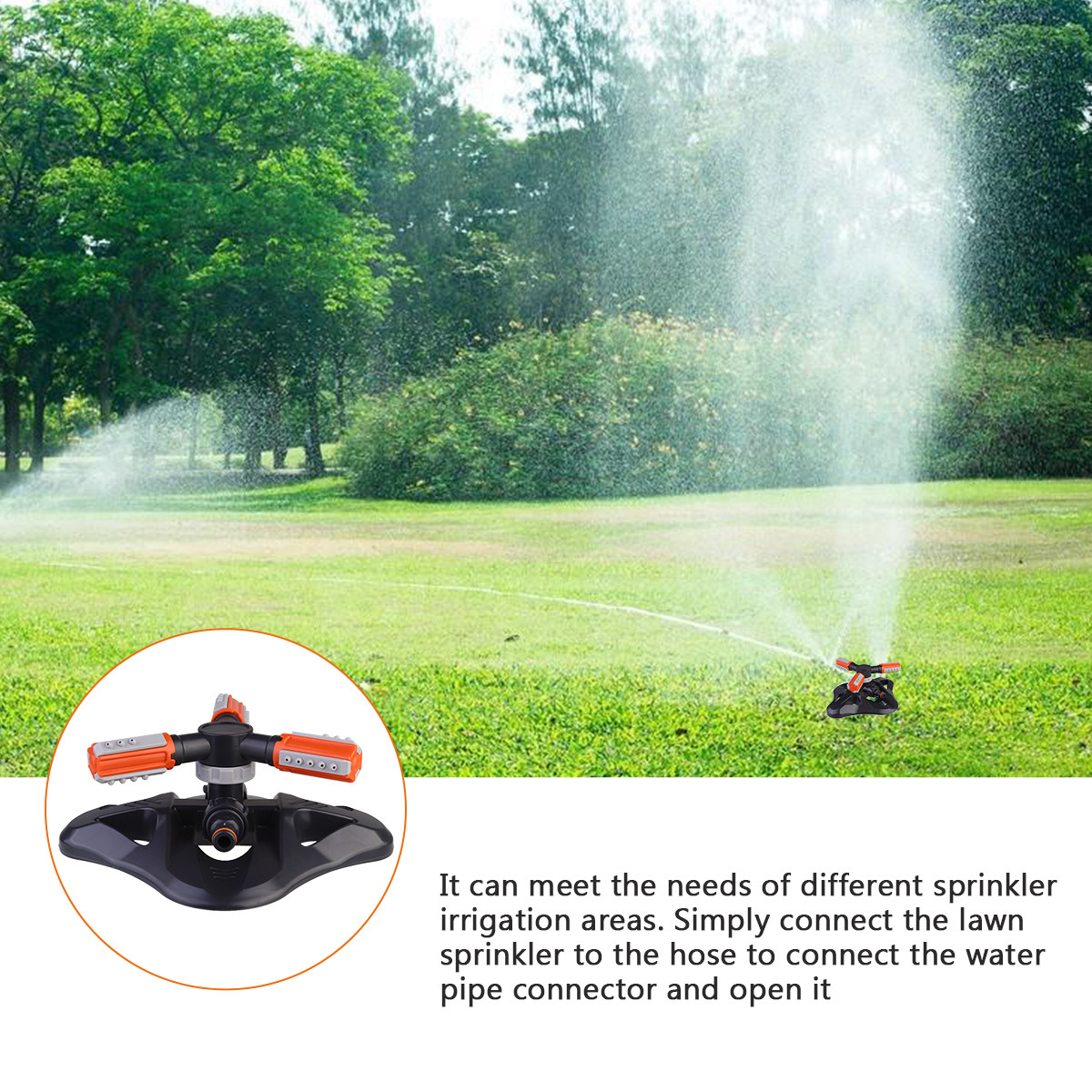 6pcs Automatic Rotating Water  - Gardening Tools Water のレビューと価格