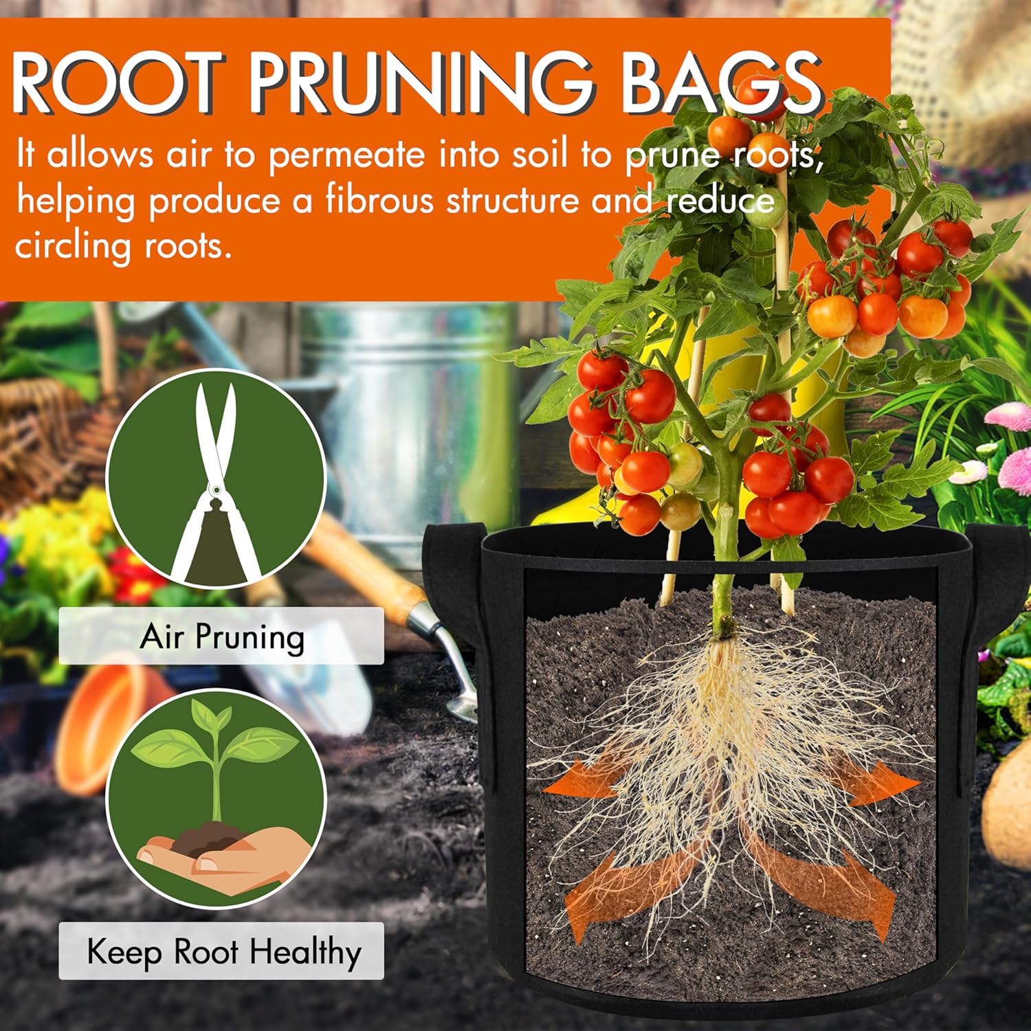 10-Pack 10 Gallon Grow Bags, 3 - Grow Bags のレビューと価格