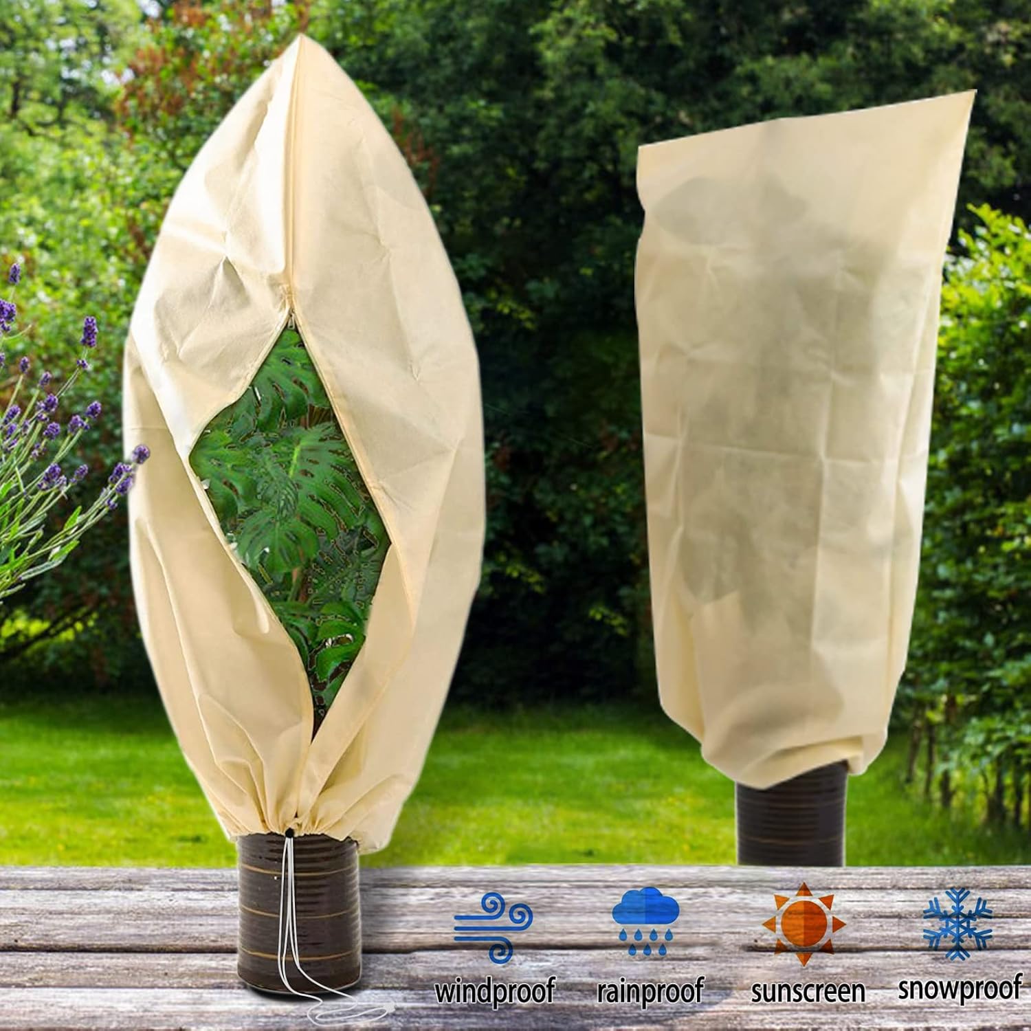 Plant Freeze Protection Bag wi - Outdoor Planting Bag のレビューと価格