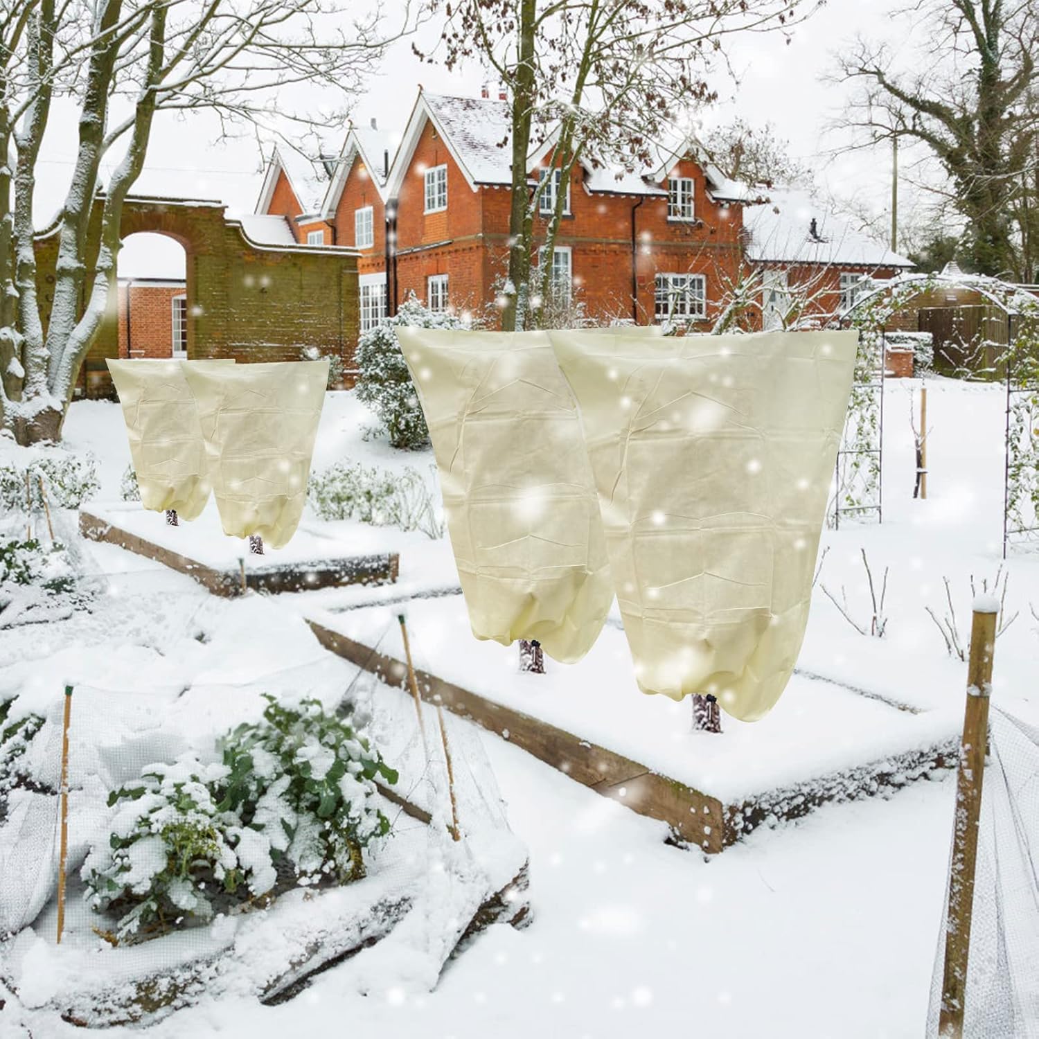 Plant Freeze Protection Bag wi - Outdoor Planting Bag のレビューと価格