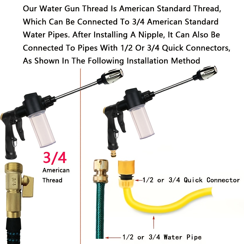 Garden Watering Gun Hose Nozzl - Gardening Tools Water のレビューと価格