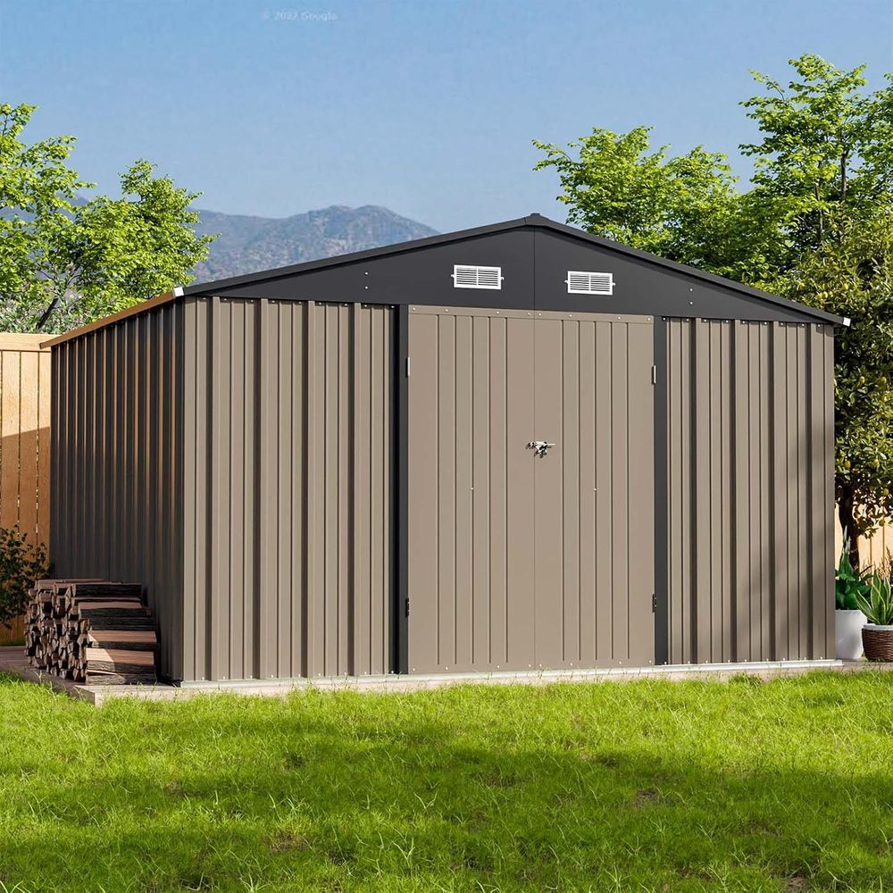 10x8ft Outdoor Storage Shed -  - Gardening Tool のレビューと価格
