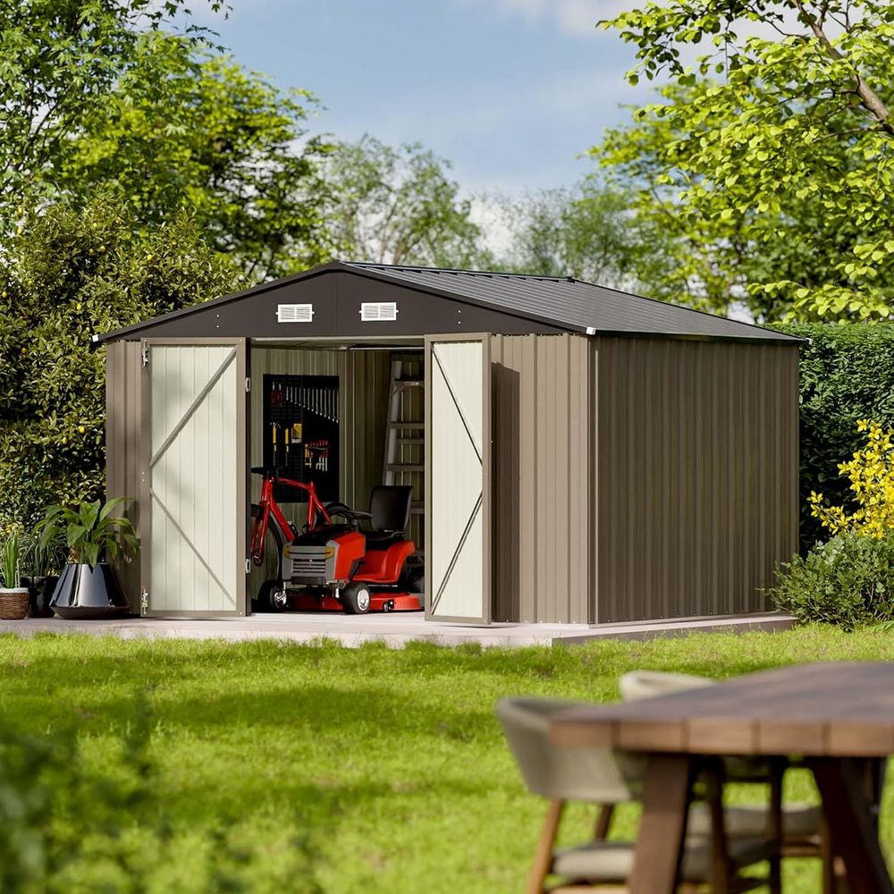 10x8ft Outdoor Storage Shed -  - Gardening Tool のレビューと価格