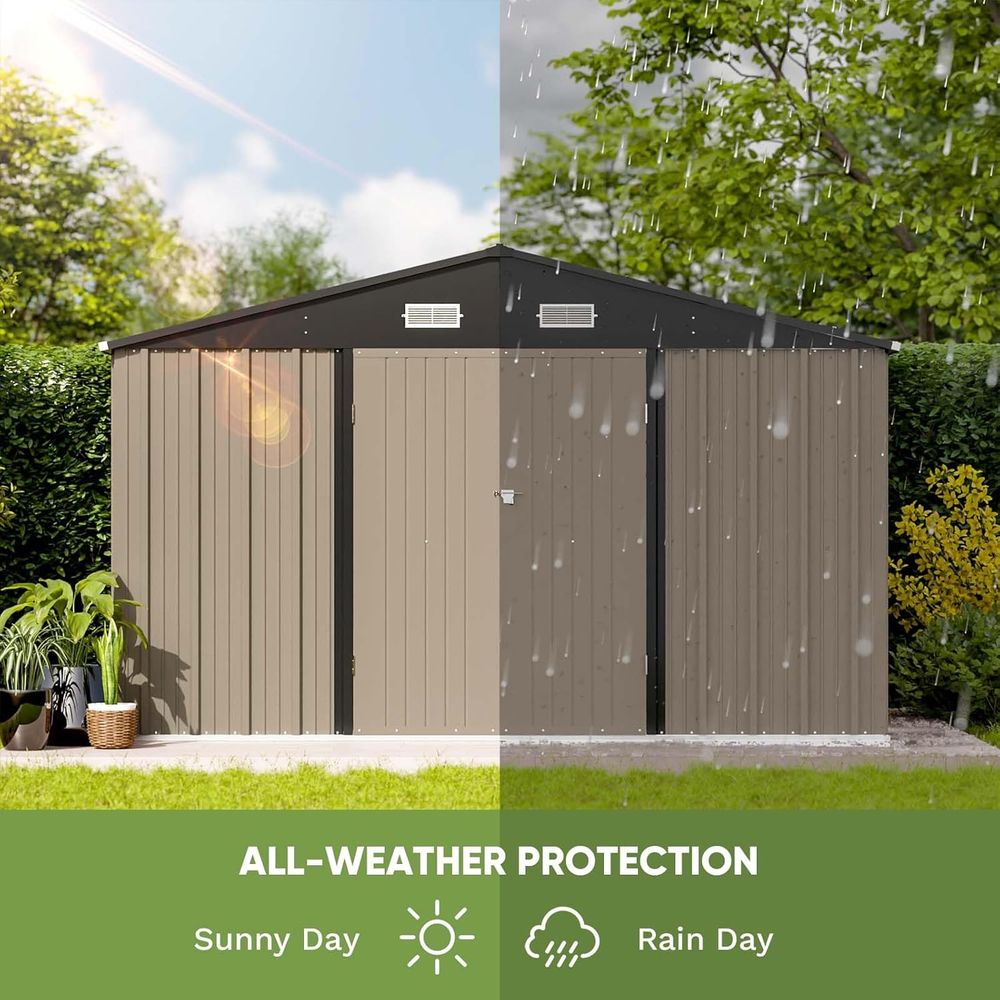 10x8ft Outdoor Storage Shed -  - Gardening Tool のレビューと価格
