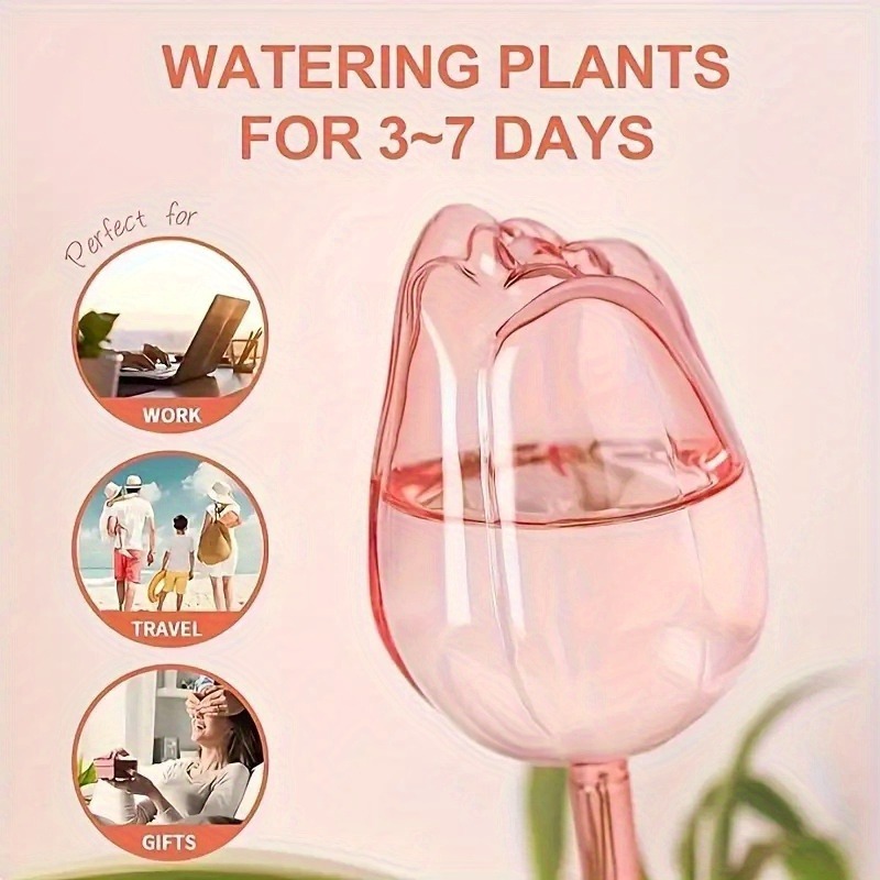 1/8pcs Premium Pink Self Water - Gardening Tools For Home のレビューと価格