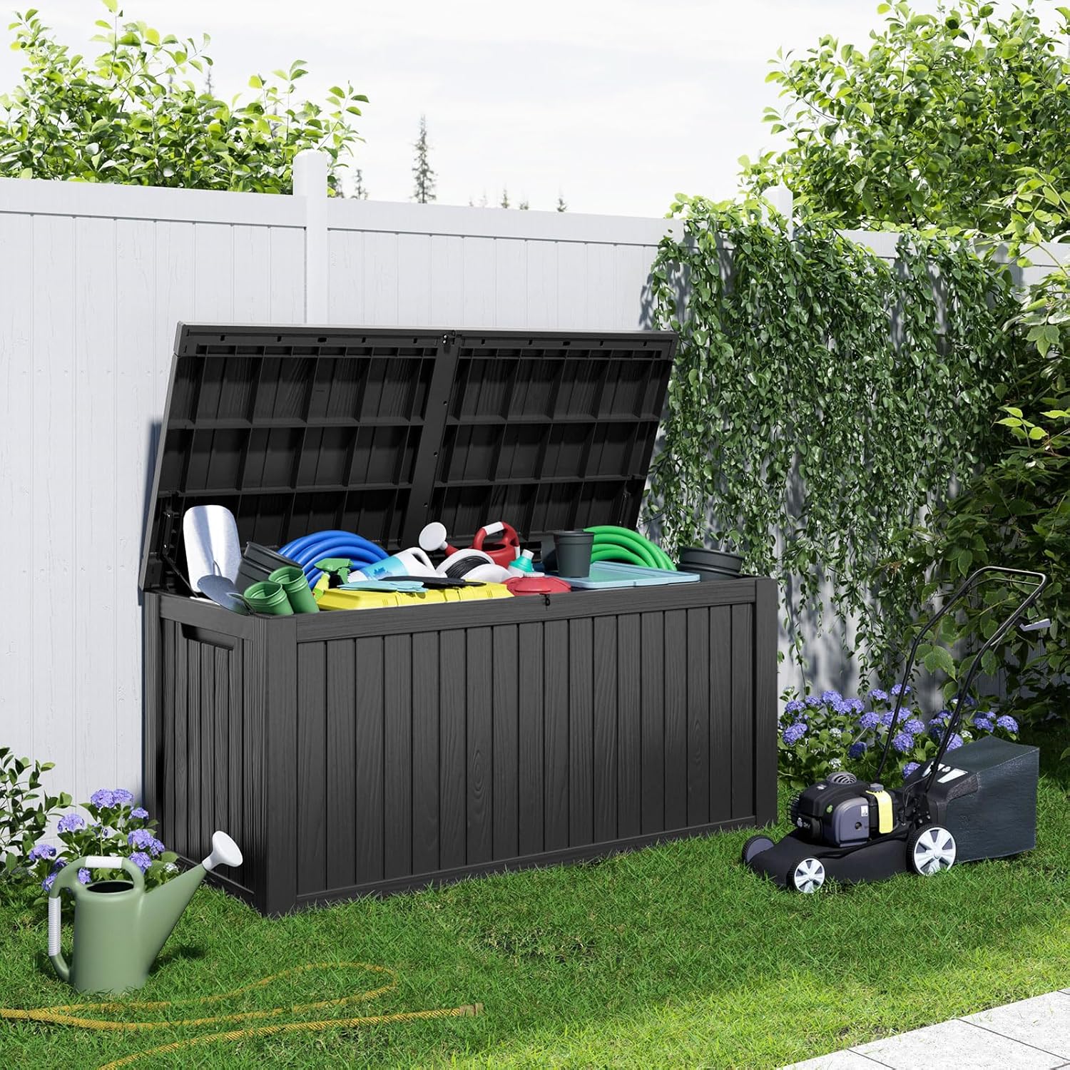 180Gal Lockable Resin Deck Box - Gardening Tool のレビューと価格