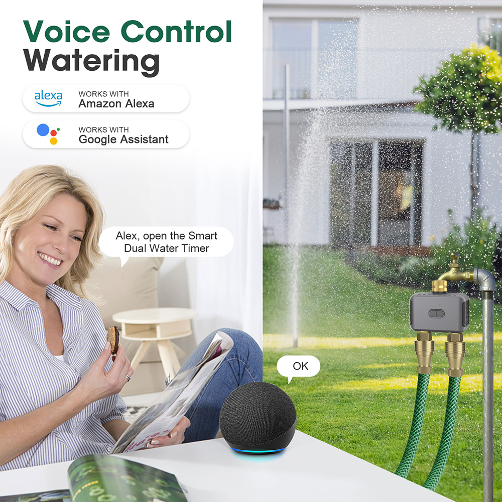 Tuya 2 Zone Watering Timer Gar - Gardening Tools For Home のレビューと価格