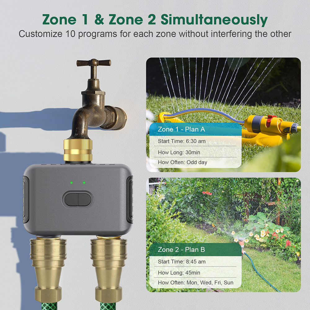 Tuya 2 Zone Watering Timer Gar - Gardening Tools For Home のレビューと価格