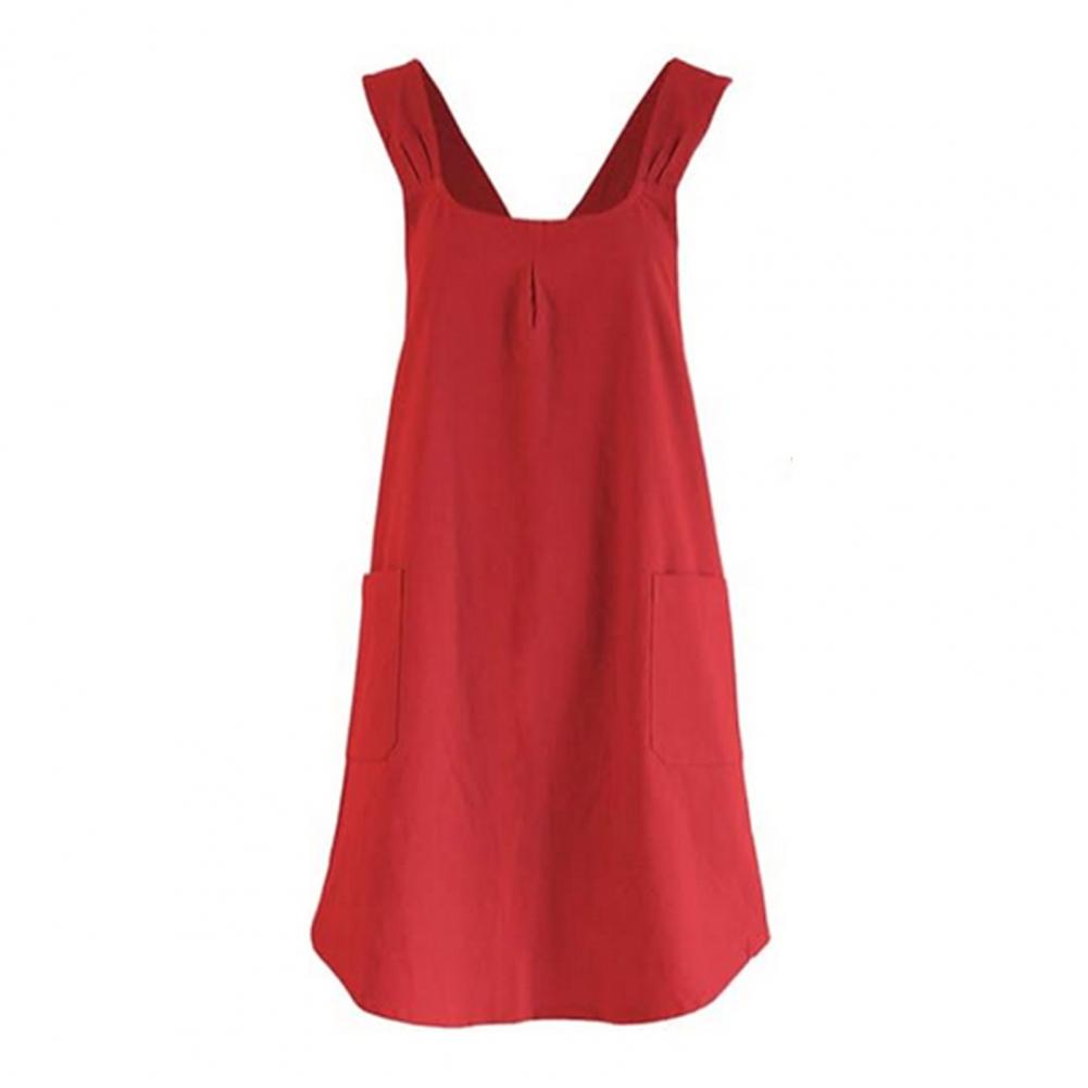 Cotton Linen Cross Back Apron  - Gardening Tools For Women のレビューと価格