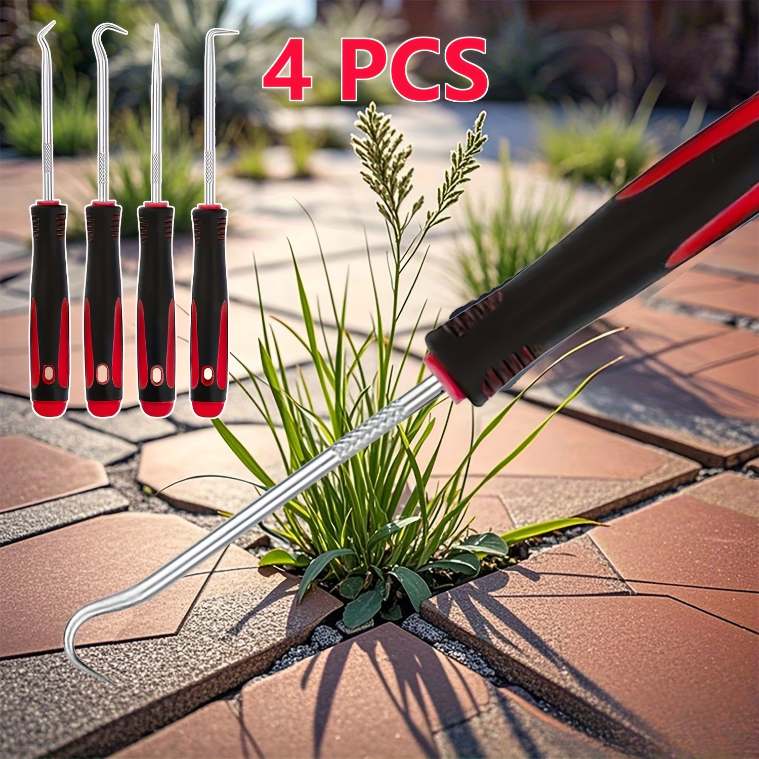 4-Piece Weeding Tool Set with  - Gardening Tools To Remove Weeds のレビューと価格